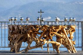 Pope Francis At The Place Miot - Ajaccio