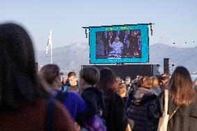 Pope Francis At The Place Miot - Ajaccio