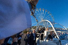 Pope Francis At The Place Miot - Ajaccio