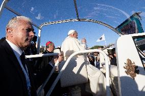 Pope Francis At The Place Miot - Ajaccio