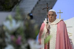 Pope Francis Leads Mass In Ajaccio - France