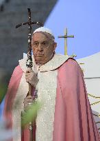 Pope Francis Leads Mass In Ajaccio - France