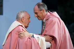 Pope Francis Leads Mass In Ajaccio - France