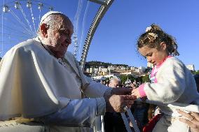 Pope Francis Leads Mass In Ajaccio - France