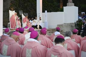 Pope Francis Leads Mass In Ajaccio - France