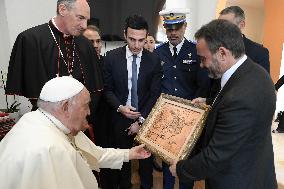 Pope Francis Meets Mayor Stephane Sbraggia - Ajaccio