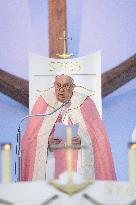 Pope Francis Celebrates Holy Mass At Casone - Ajaccio