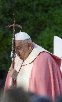 Pope Francis Celebrates Holy Mass At Casone - Ajaccio