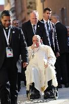 Pope Francis At Santa Maria Assunta Cathedral - Ajaccio