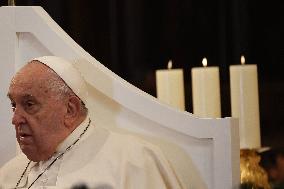 Pope Francis At Santa Maria Assunta Cathedral - Ajaccio