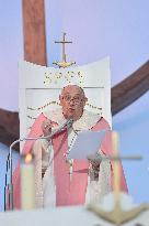 Pope Francis Celebrates Holy Mass At Casone - Ajaccio