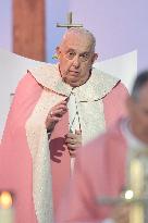 Pope Francis Celebrates Holy Mass At Casone - Ajaccio