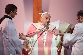 Pope Francis Celebrates Holy Mass At Casone - Ajaccio