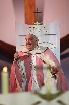 Pope Francis Celebrates Holy Mass At Casone - Ajaccio