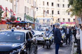 Pope Francis Makes Symbolic Stop At Madonuccia - Ajaccio