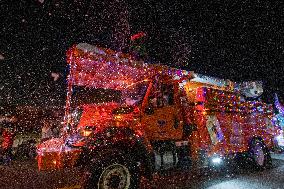 Festival Of Lights In Downtown Kissimmee, In Florida