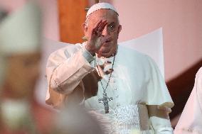 Pope Francis Celebrates Holy Mass At Casone - Ajaccio