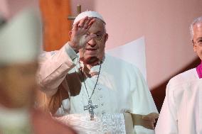 Pope Francis Celebrates Holy Mass At Casone - Ajaccio