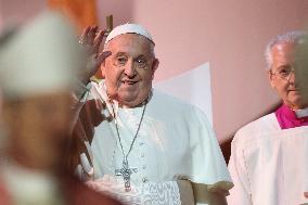 Pope Francis Celebrates Holy Mass At Casone - Ajaccio