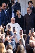 Pope Francis Leaves Santa Maria Assunta Cathedral - Ajaccio