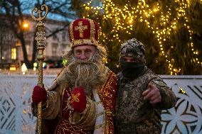 The Main Christmas Tree In Lviv, Ukraine