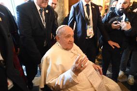 Pope Francis At Santa Maria Assunta Cathedral - Ajaccio