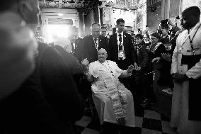 Pope Francis At Santa Maria Assunta Cathedral - Ajaccio