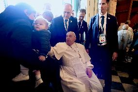 Pope Francis At Santa Maria Assunta Cathedral - Ajaccio