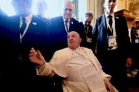 Pope Francis At Santa Maria Assunta Cathedral - Ajaccio