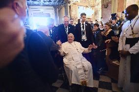 Pope Francis At Santa Maria Assunta Cathedral - Ajaccio