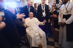 Pope Francis At Santa Maria Assunta Cathedral - Ajaccio