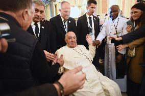 Pope Francis At Santa Maria Assunta Cathedral - Ajaccio