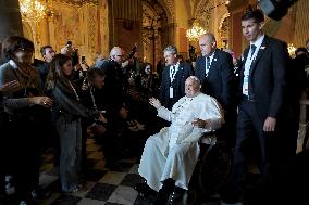 Pope Francis At Santa Maria Assunta Cathedral - Ajaccio