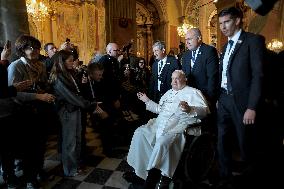 Pope Francis At Santa Maria Assunta Cathedral - Ajaccio