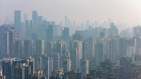 High-rise Buildings in Downtown Chongqing