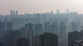 High-rise Buildings in Downtown Chongqing