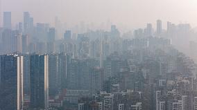 High-rise Buildings in Downtown Chongqing