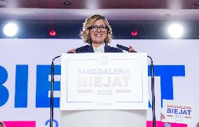 Magdalena Biejat Announced As The Left's Candidate In Poland's Presidential Election