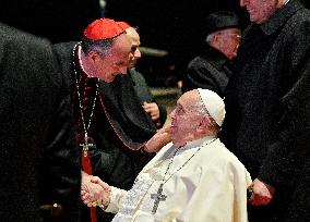 Pope Francis And Macron Meet - Ajaccio