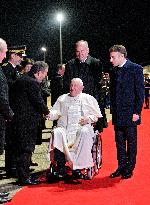 Pope Francis And Macron Meet - Ajaccio