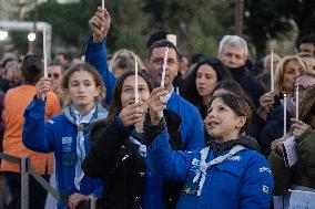 Pope Francis Leads The Mass At Casone - Ajaccio