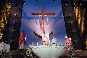 Pope Francis Leads The Mass At Casone - Ajaccio