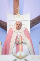 Pope Francis Leads The Mass At Casone - Ajaccio