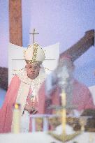 Pope Francis Leads The Mass At Casone - Ajaccio