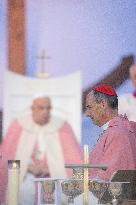 Pope Francis Leads The Mass At Casone - Ajaccio