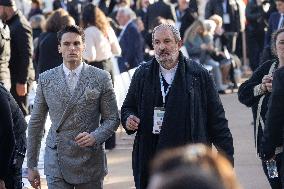 Model Baptiste Giabiconi Attends The Mass - Ajaccio