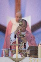 Pope Francis Leads The Mass At Casone - Ajaccio