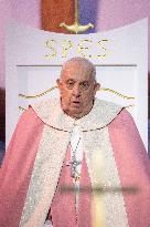 Pope Francis Leads The Mass At Casone - Ajaccio