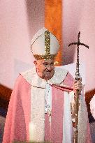 Pope Francis Leads The Mass At Casone - Ajaccio