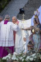 Pope Francis Leads The Mass At Casone - Ajaccio